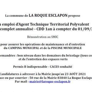 Offre d’emploi