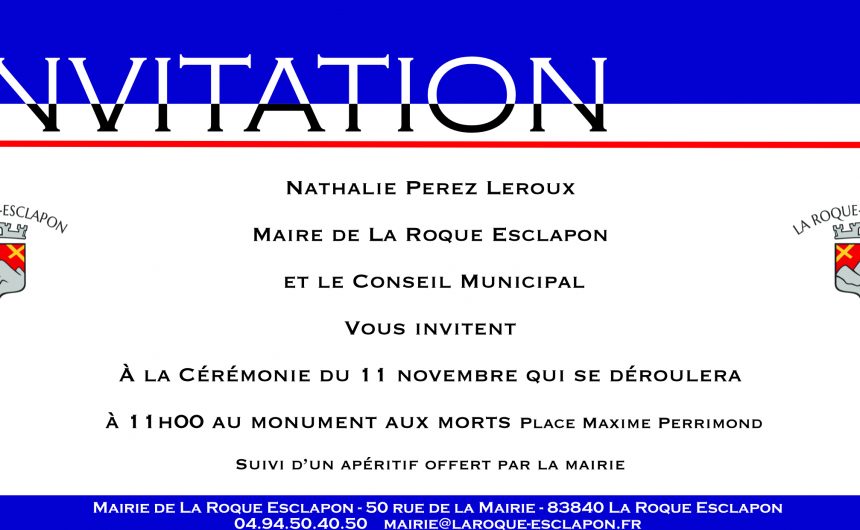 Cérémonie du 11 novembre