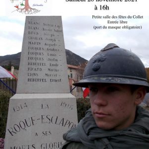 Conférence samedi 20 novembre 2021 à 16h