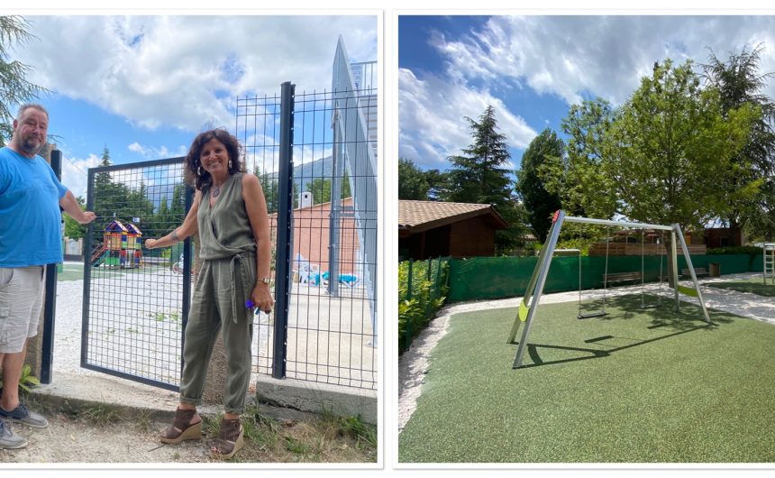 Le parc de jeu d&rsquo;enfants est réhabilité.