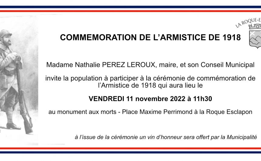 Commémoration de l&rsquo;Armistice de 1918