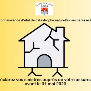 Reconnaissance d’état de catastrophe naturelle – sécheresse