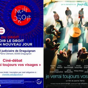 Ciné-débat avec la diffusion du film » Je verrai toujours vos visages » du palais de justice Ciné-débat avec la diffusion du film » Je verrai toujours vos visages » du palais de justice