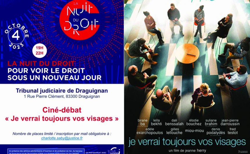 Ciné-débat avec la diffusion du film  » Je verrai toujours vos visages » du palais de justice
