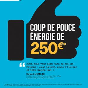 Coup de pouce énergie de 250€ à partir du 19 septembre 2023 Coup de pouce énergie de 250€ à partir du 19 septembre 2023