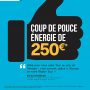 Coup de pouce énergie de 250€ à partir du 19 septembre 2023