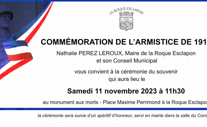 Cérémonie du commémoration du 11 novembre