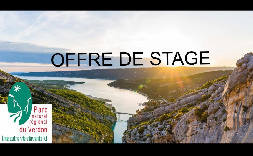 OFFRE DE STAGE au sein du Parc naturel régional du Verdon